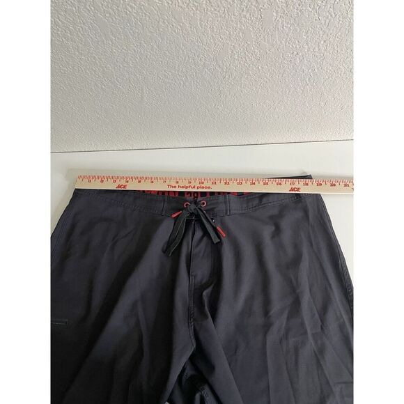 Dixxon Live Fast Mens 38 Board Shorts Swim Trunks Black Red Flannel Co - Picture 8 of 8